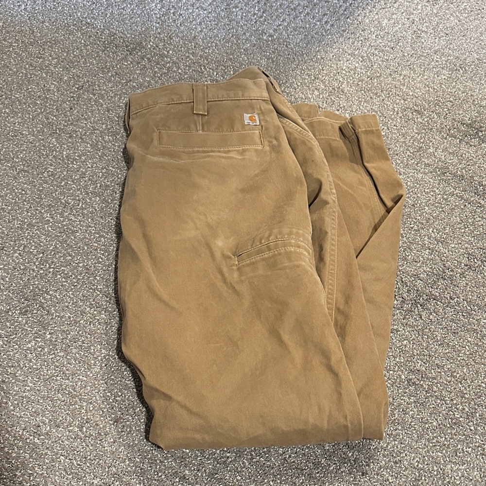 Carhartt Men's Tan Work Chinos with Utility Pocket